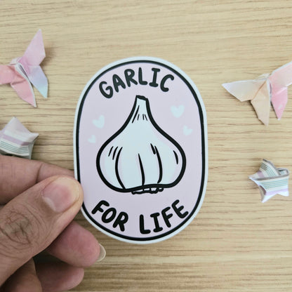 Garlic for Life Fruit Label Vinyl Sticker