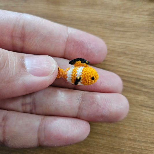 Imperfect Micro Crochet Clown Fish