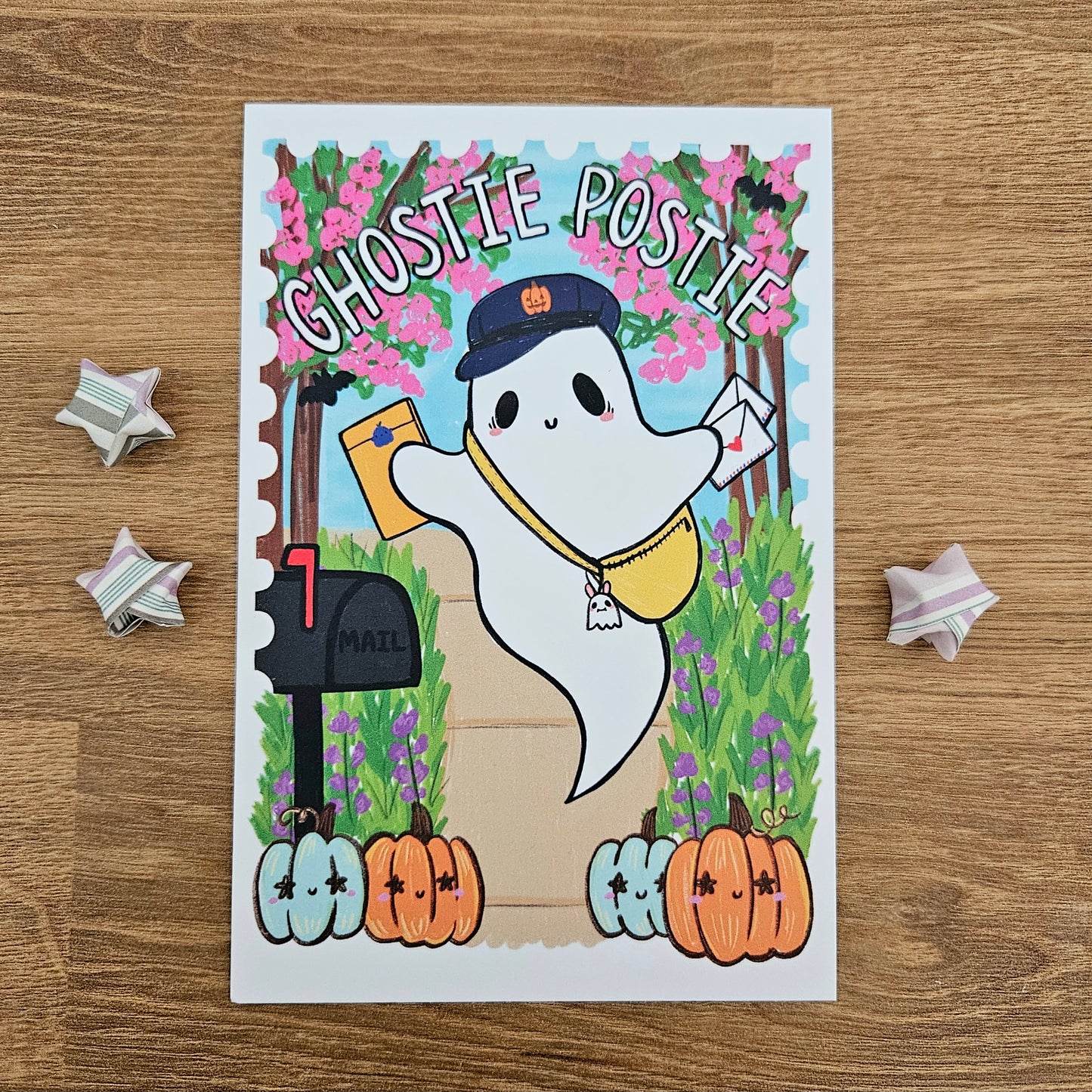 Ghostie Postie Art Post Card (4x6")