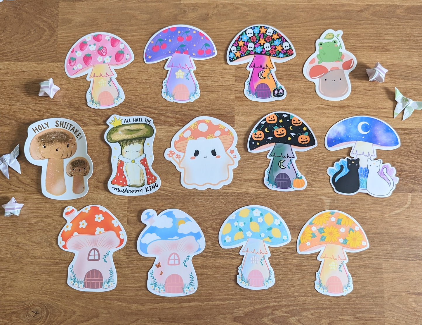 Mushroom Sticker BUNDLE (Set of 13)