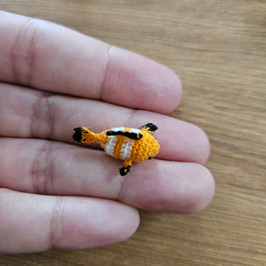 Imperfect Micro Crochet Clown Fish