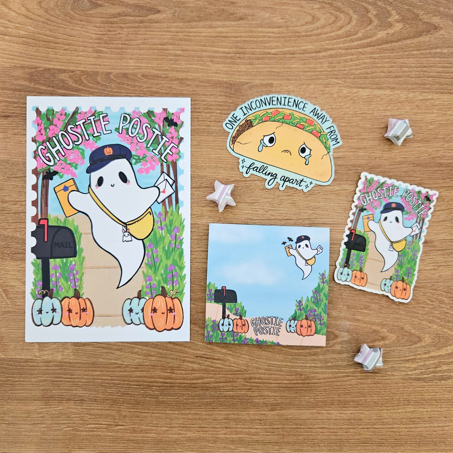 Ghostie Postie Art Post Card (4x6")
