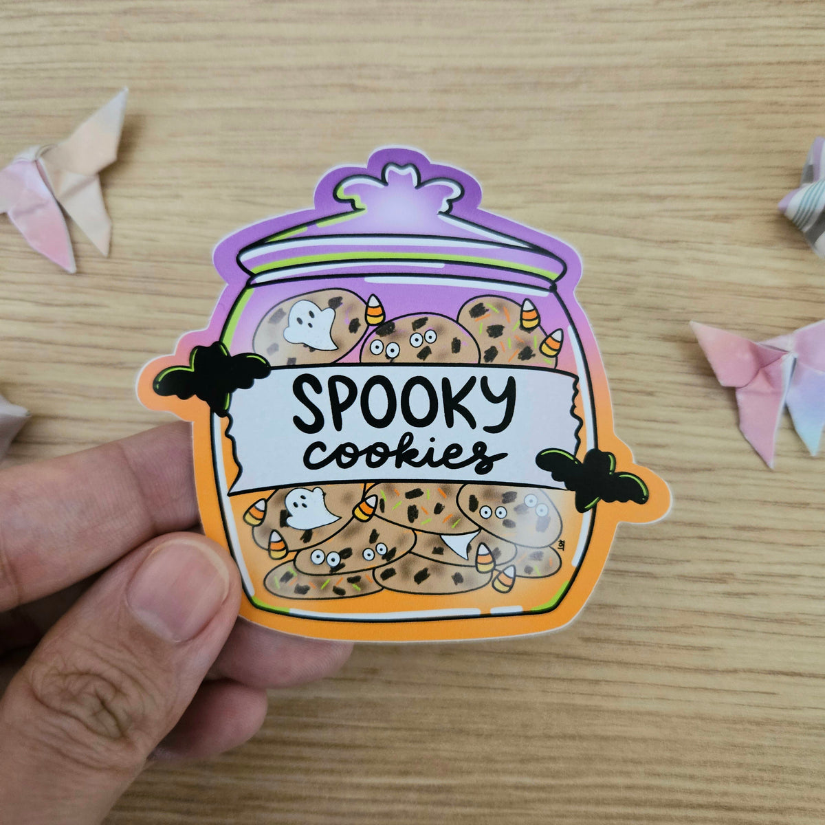 Spooky Cookie Jar Vinyl Sticker (October Order Freebie Sticker)