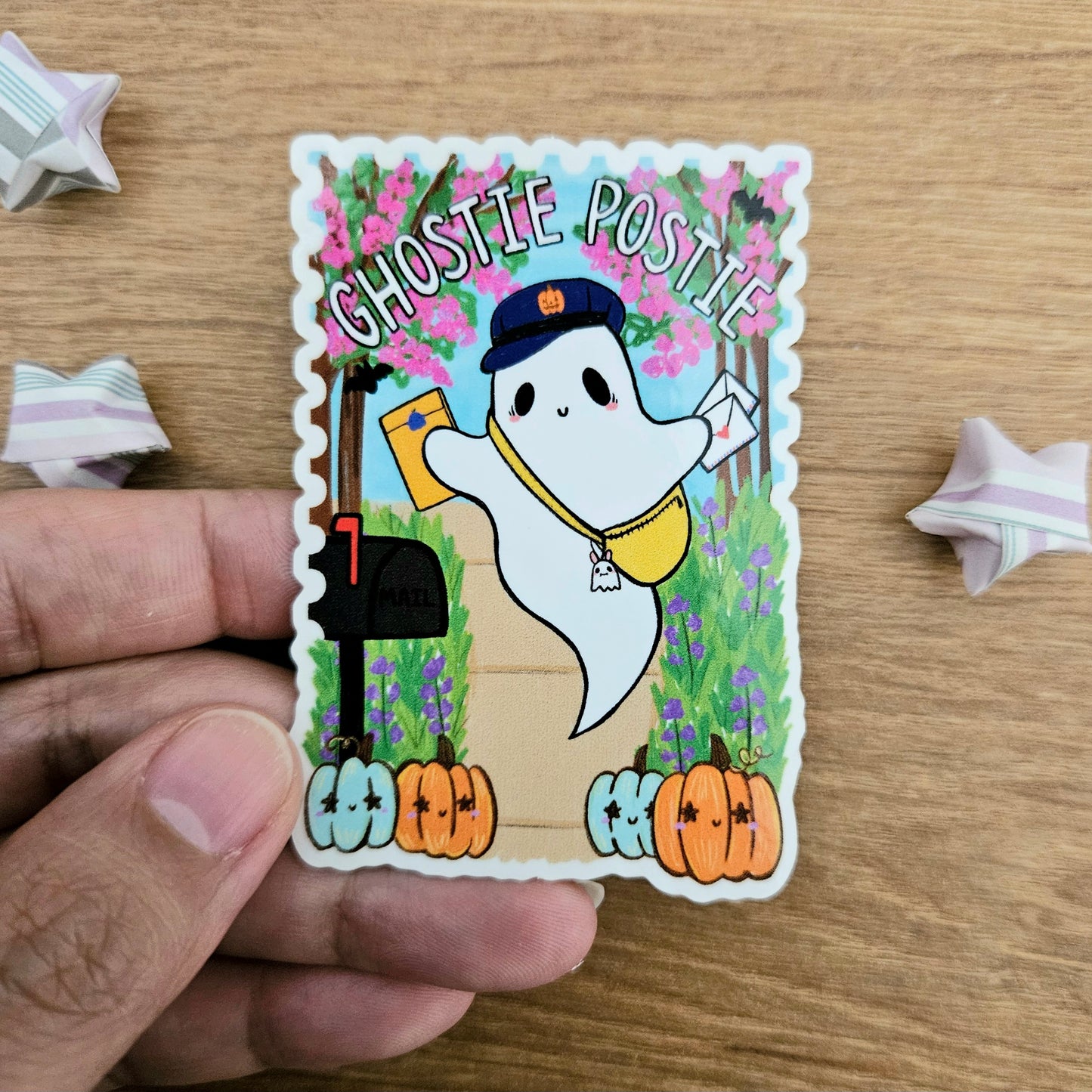 Ghostie Postie Vinyl Sticker