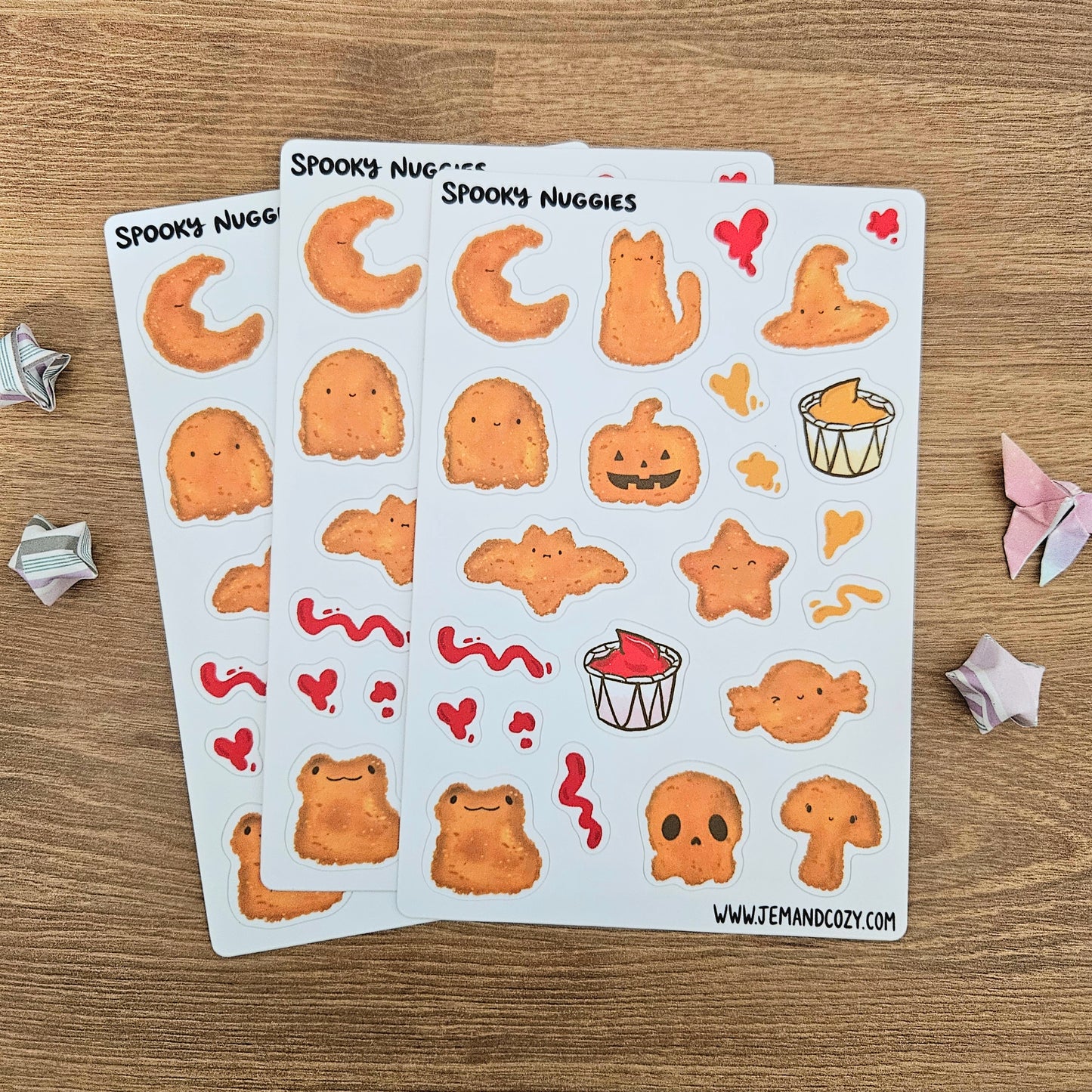 Spooky Nuggies Vinyl Sticker Sheet (4x6")
