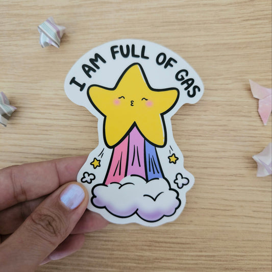 I am Full of Gas Vinyl Sticker
