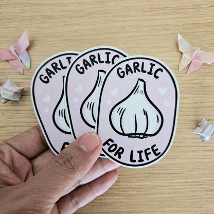 Garlic for Life Fruit Label Vinyl Sticker