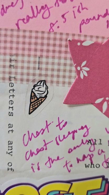 Cozy Summer Day Clear Vinyl Deco Sticker Sheet (4x6")