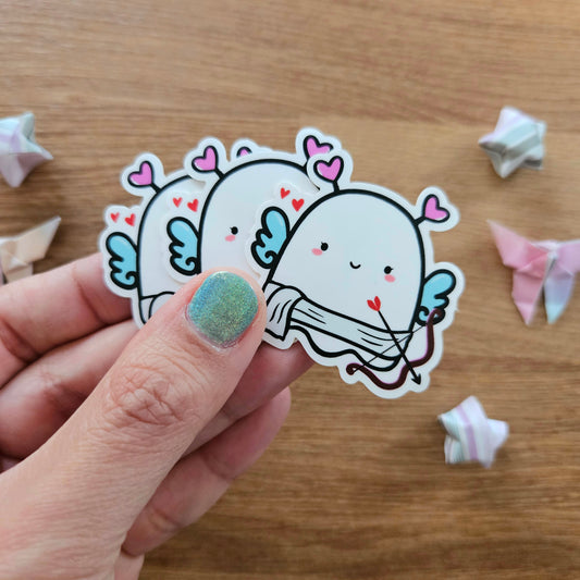 Cupid Ghostie Vinyl Sticker