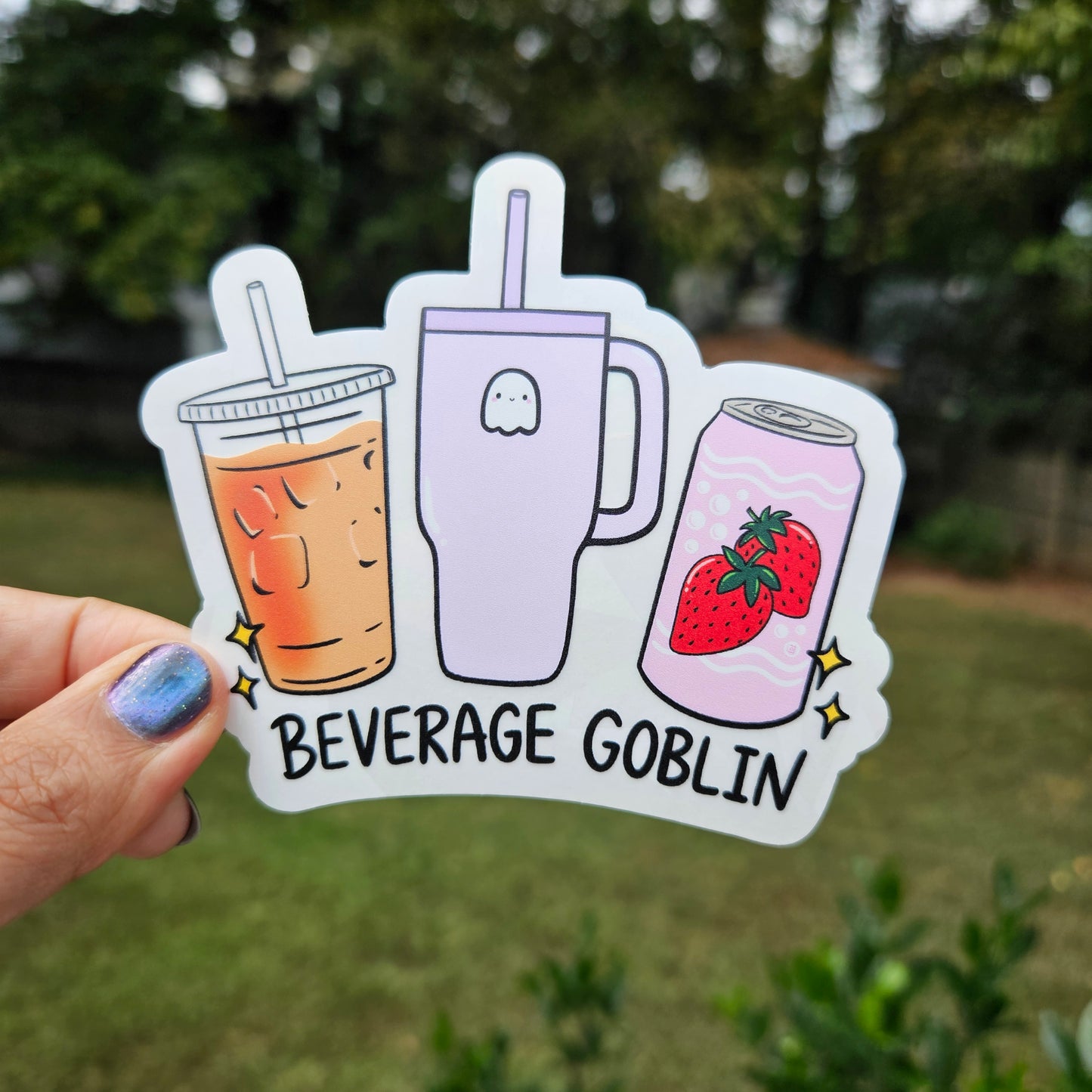 Beverage Goblin Rainbow Decal Suncatcher