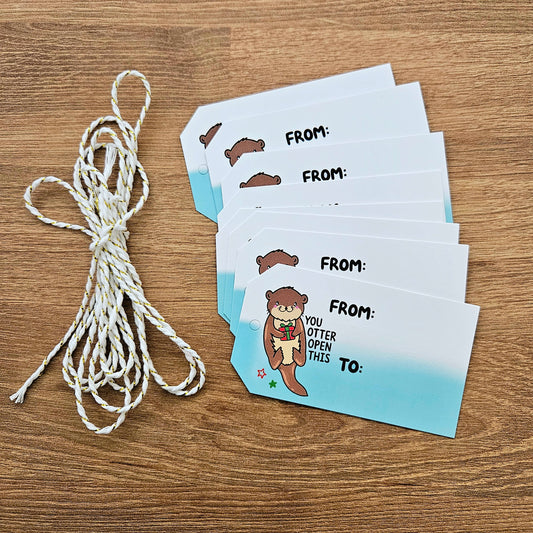 You Otter Open This Gift Tags (Set of 8)