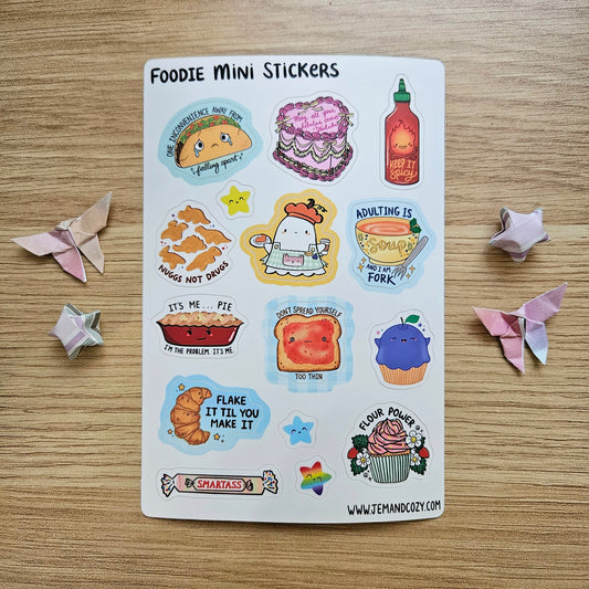 Foodie Vinyl Sticker Sheet (4x6")