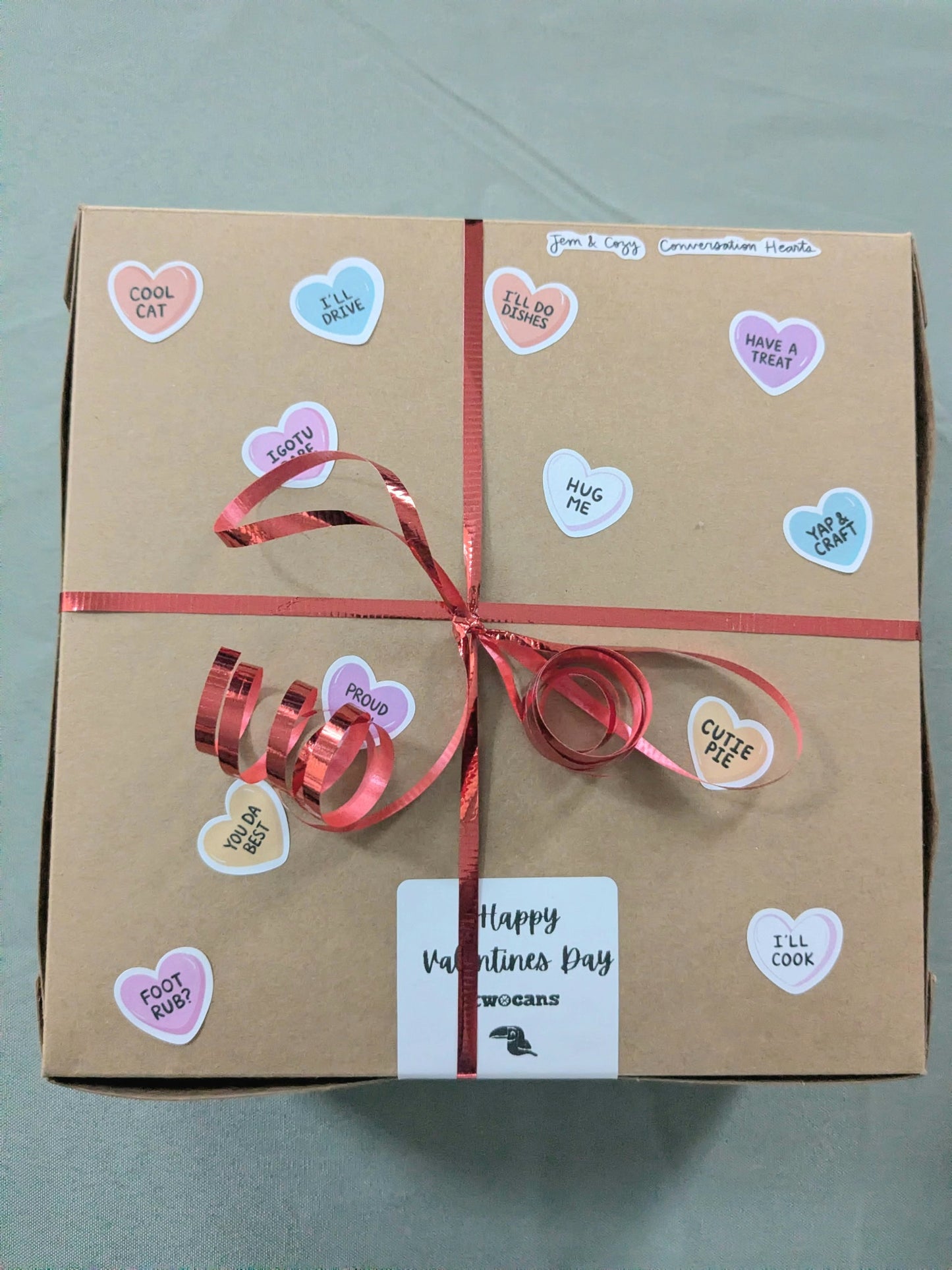 SALE Conversation Hearts Journal Sticker Sheet