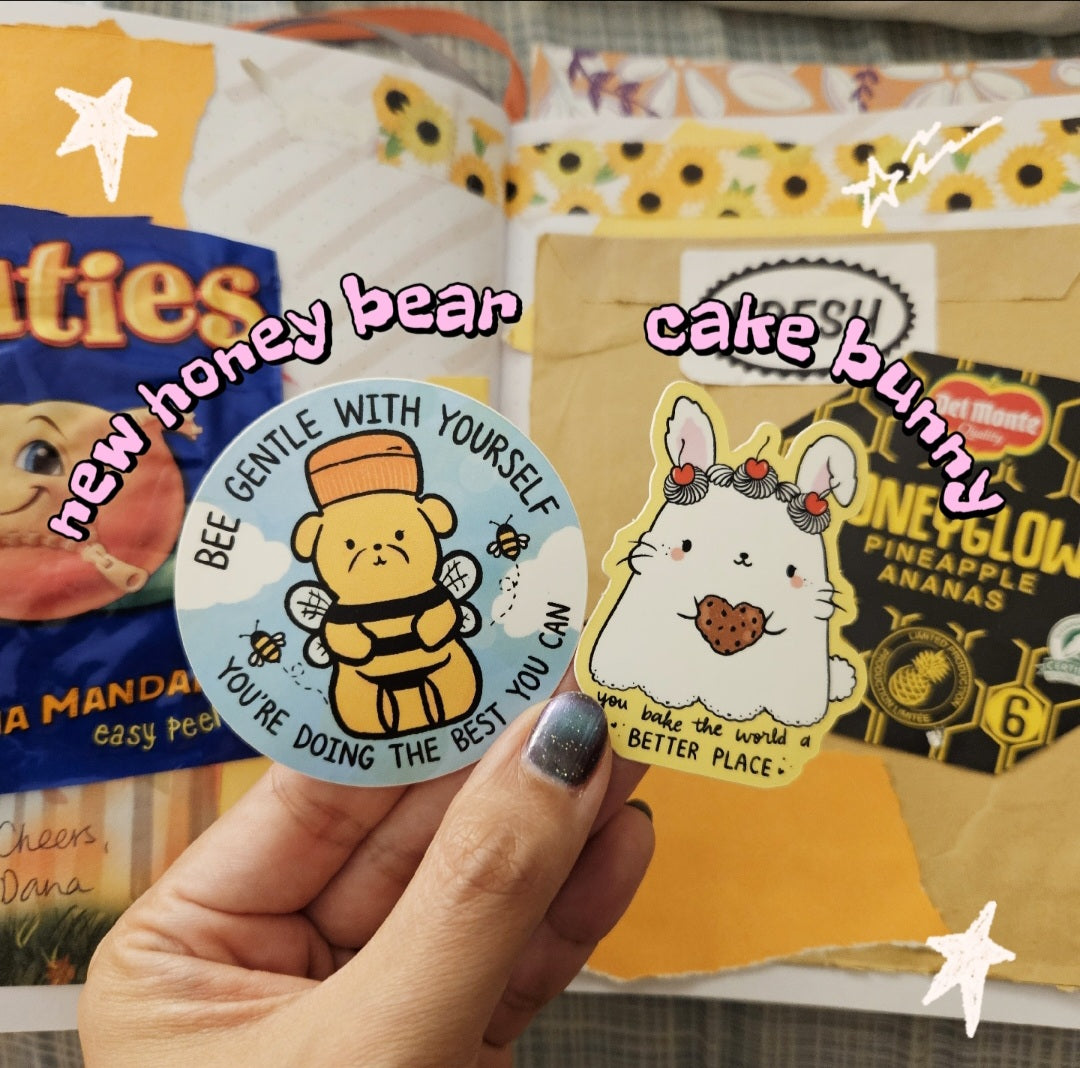 Bee Gentle With Yourself You're Doing The Best You Can Vinyl Sticker