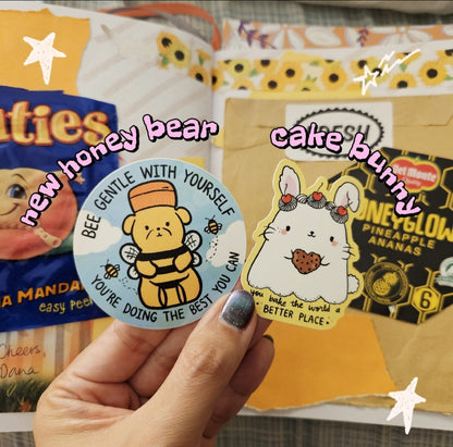Bee Gentle With Yourself You're Doing The Best You Can Vinyl Sticker