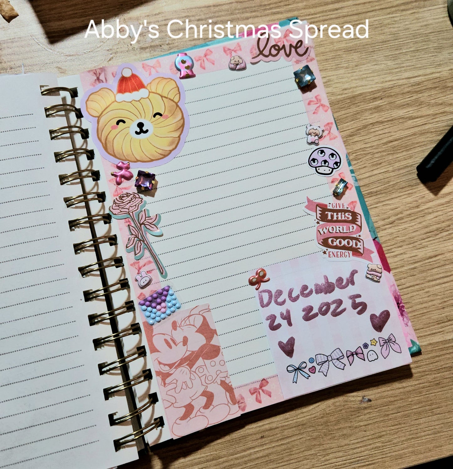 Christmas Bear Butter Cookie Vinyl Sticker