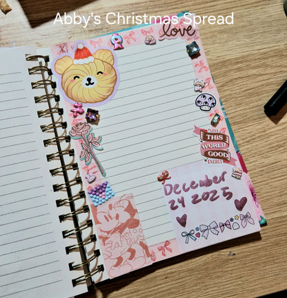 Christmas Bear Butter Cookie Vinyl Sticker