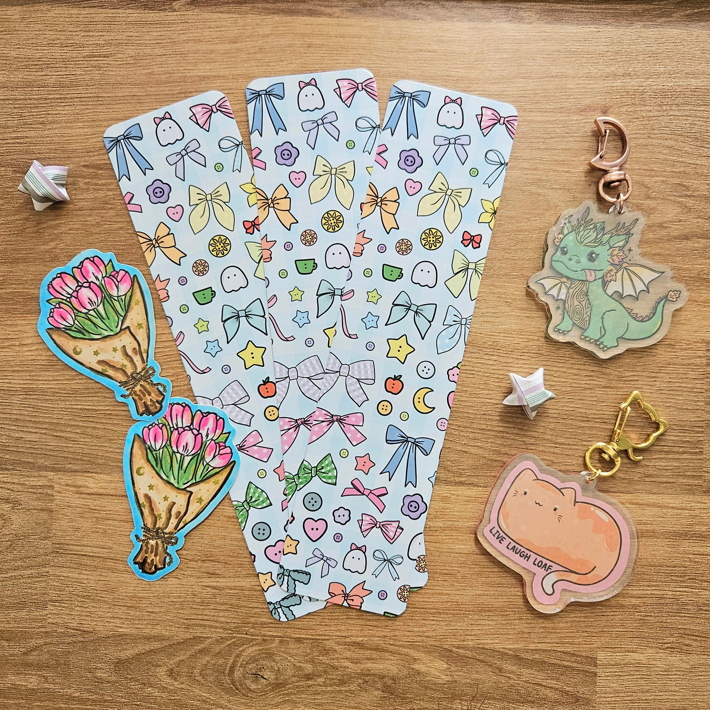 Starry Tulip Bouquet Vinyl Sticker