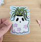 Feeling Cute Might Die Later Spider Plant Vinyl Sticker