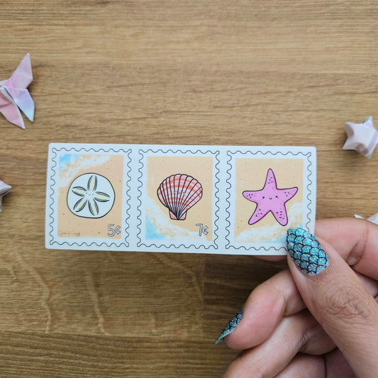 Salt Air Stamps Clear Vinyl Sticker