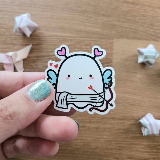 Cupid Ghostie Vinyl Sticker