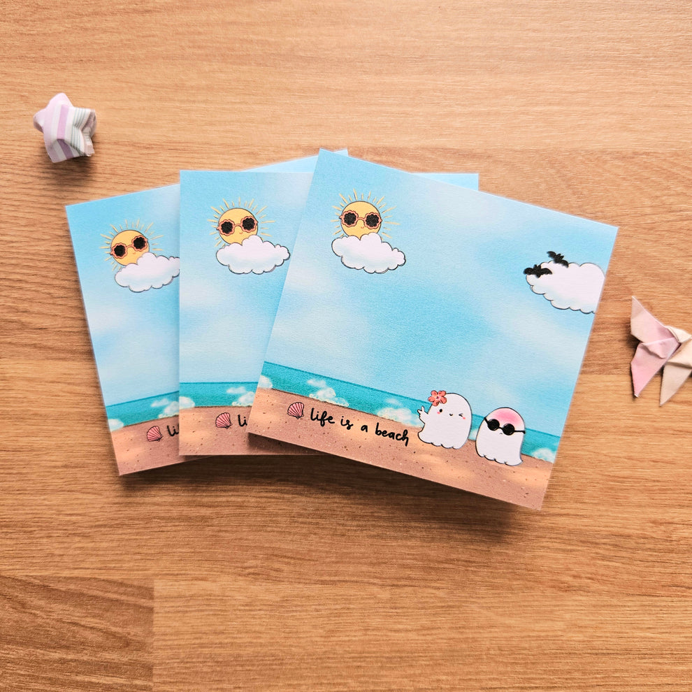 Sale: Life is a Beach Sticky Notes – Jem and Cozy