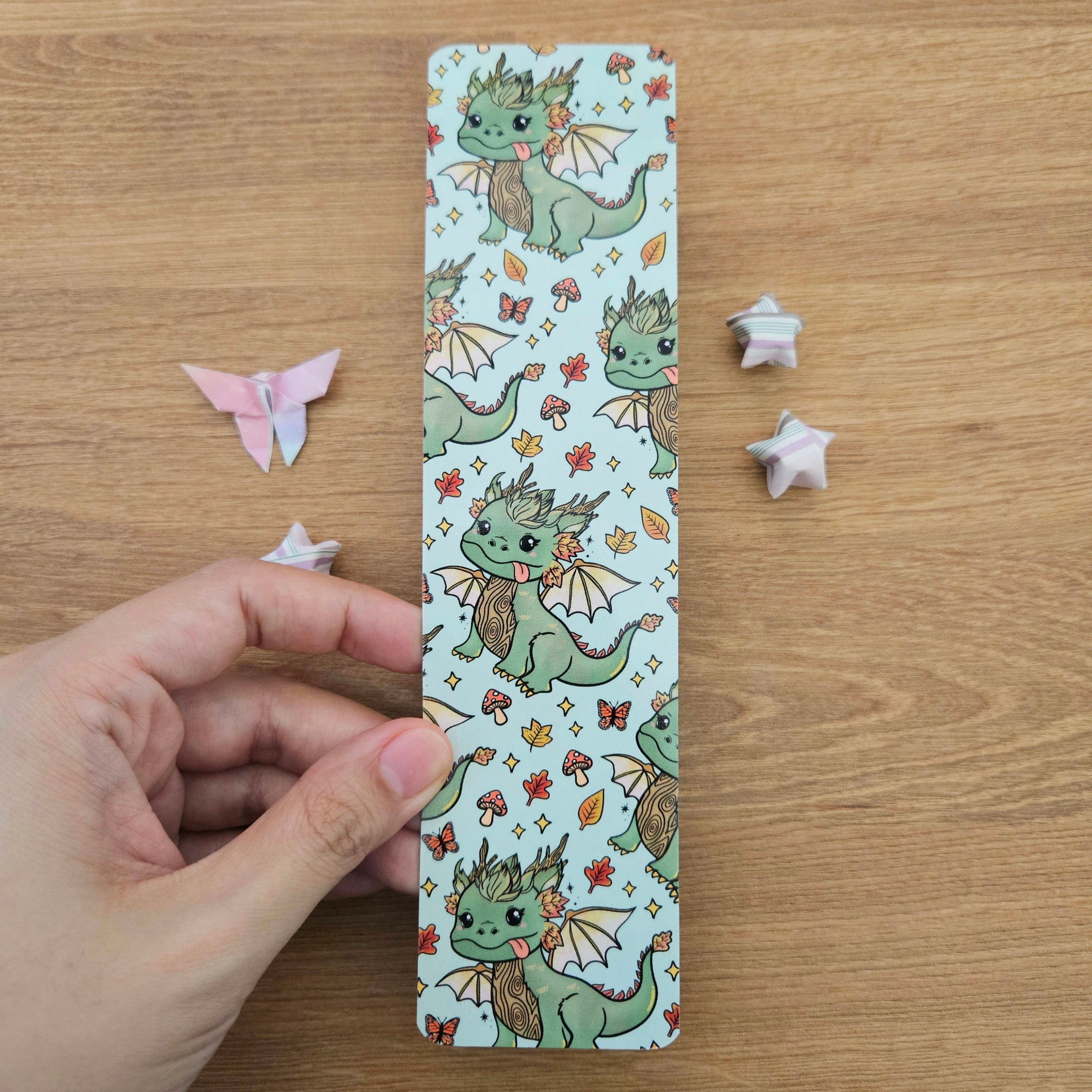 Derpy Bookmark Color Derpy Dragon Bookmark – Jem and Cozy