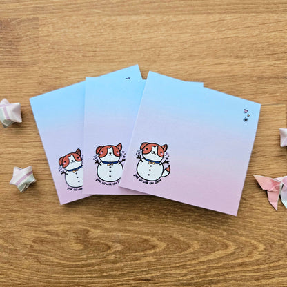 Just Go With The Snow Sticky Notes