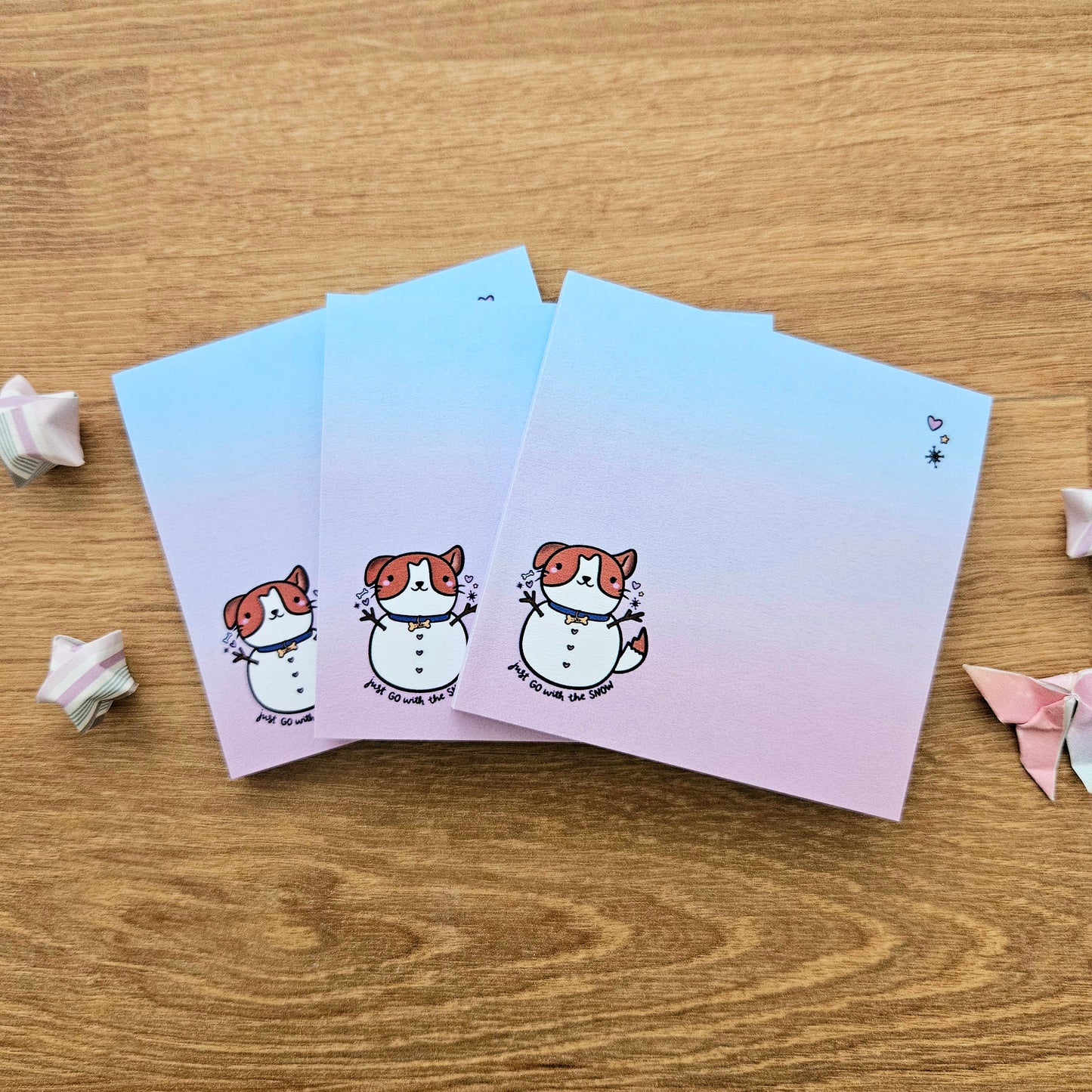 Just Go With The Snow Sticky Notes