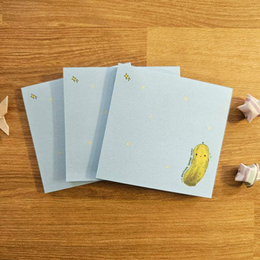 Emotional Support Pickle Sticky Notes