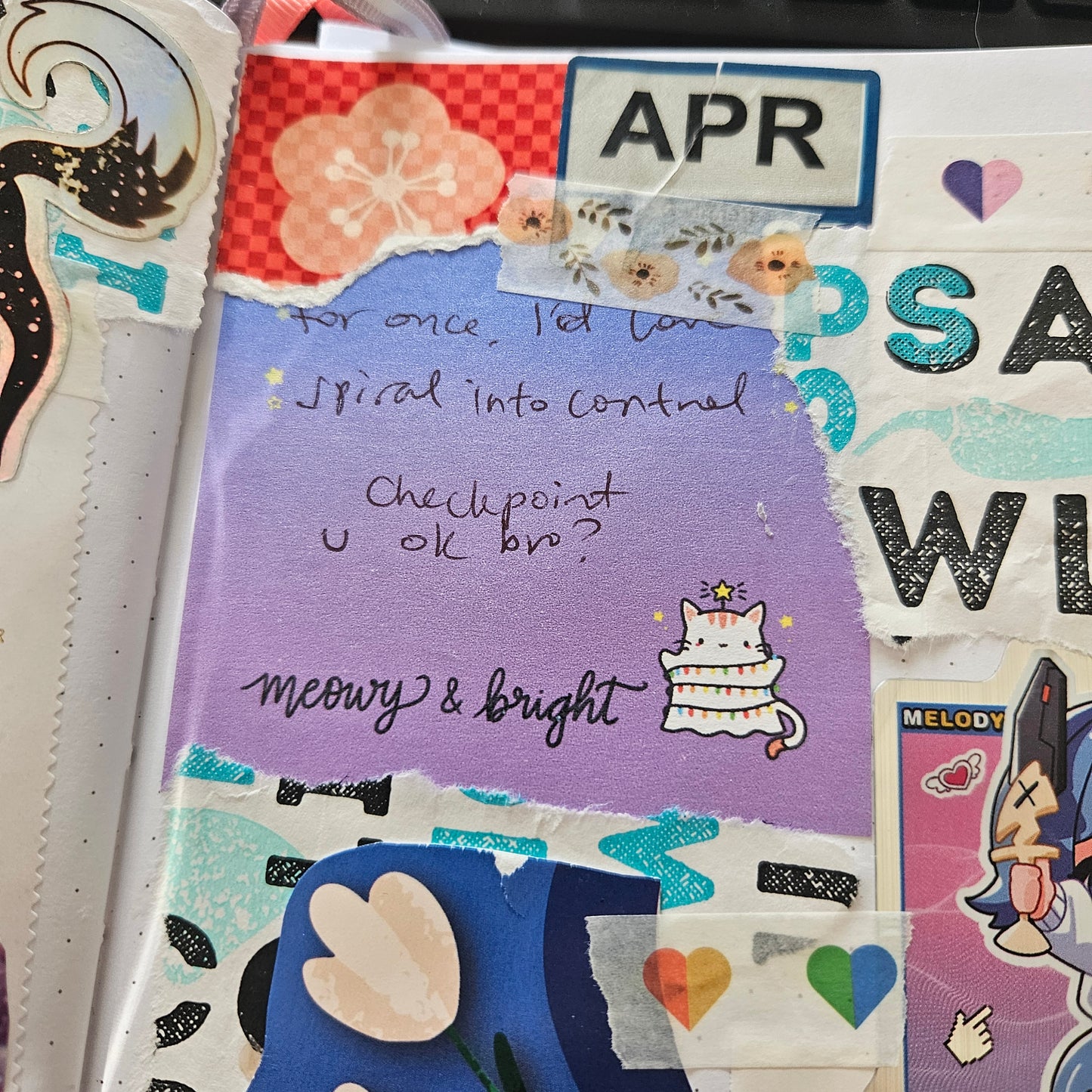 Meowy and Bright Kitty Sticky Notes