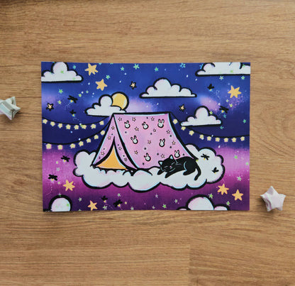 Camp Cloud 9 Art Print (4.5x6.25")