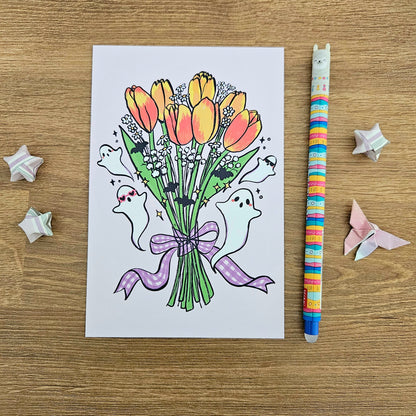 Booquet Art Post Card (4x6")