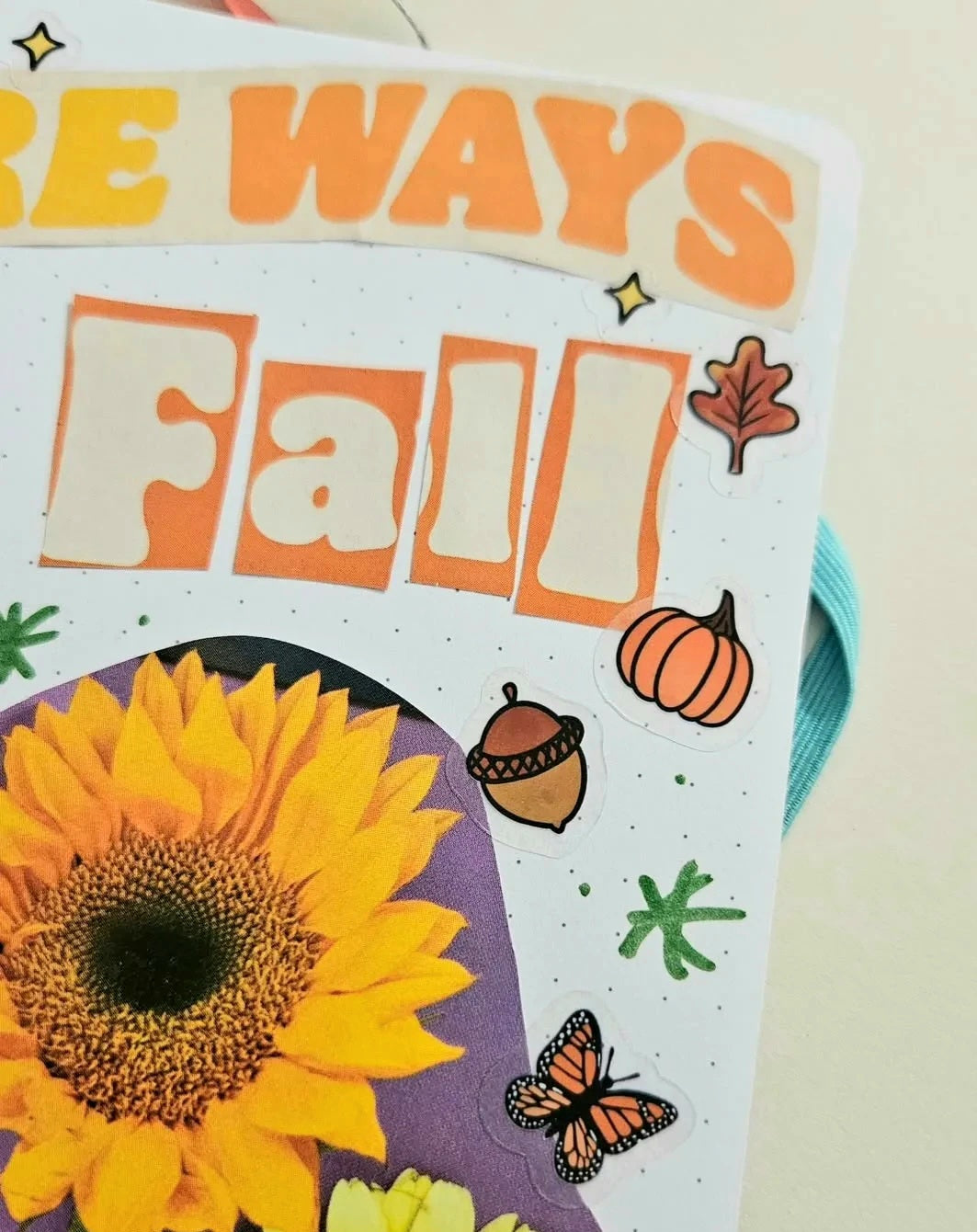 Cozy Fall Day Clear Vinyl Deco Sticker Sheet (4x6")