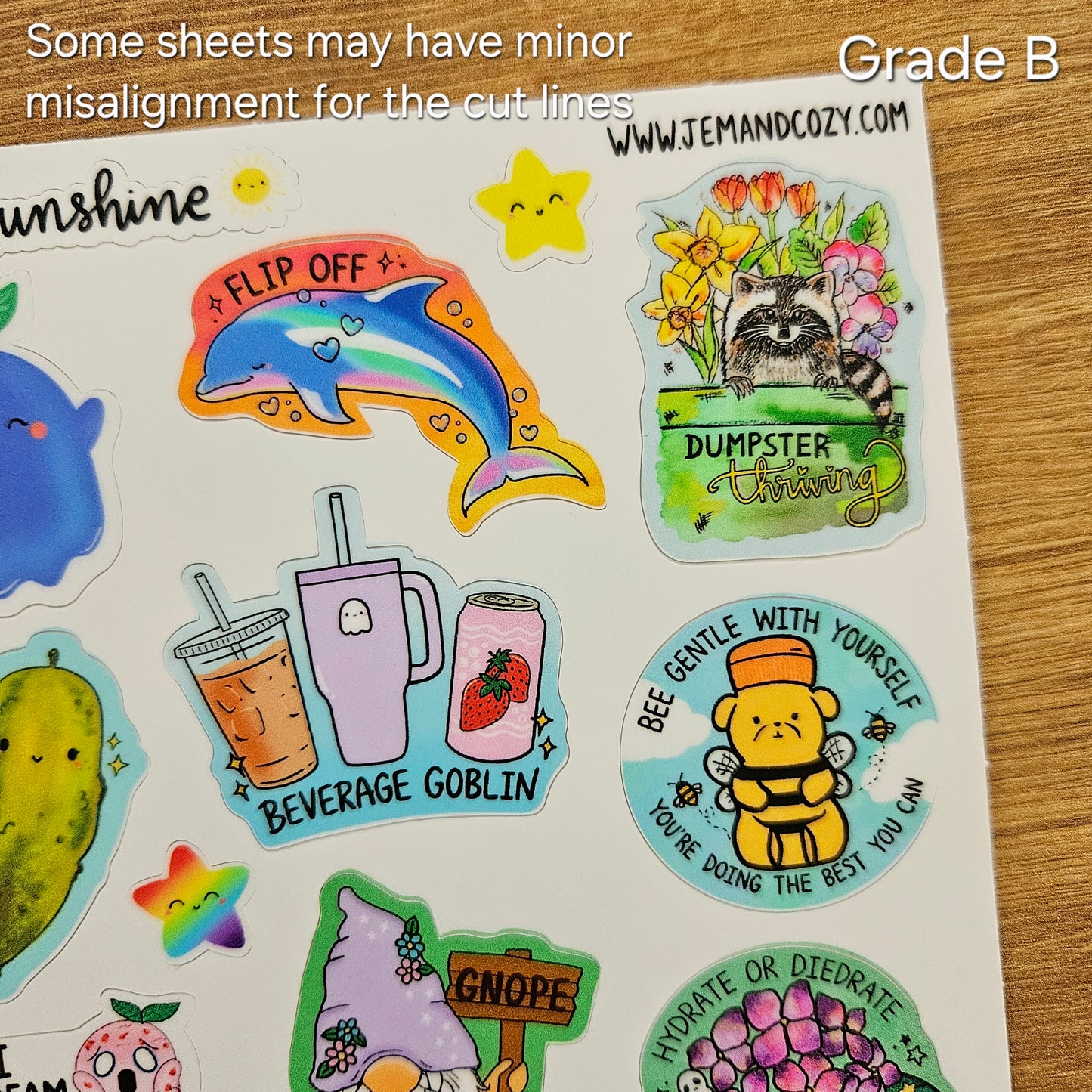 Hello Sunshine Vinyl Sticker Sheet (4x6")