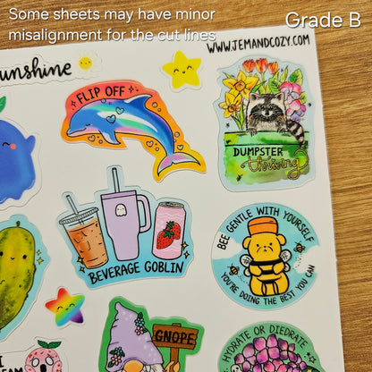 Hello Sunshine Vinyl Sticker Sheet (4x6")