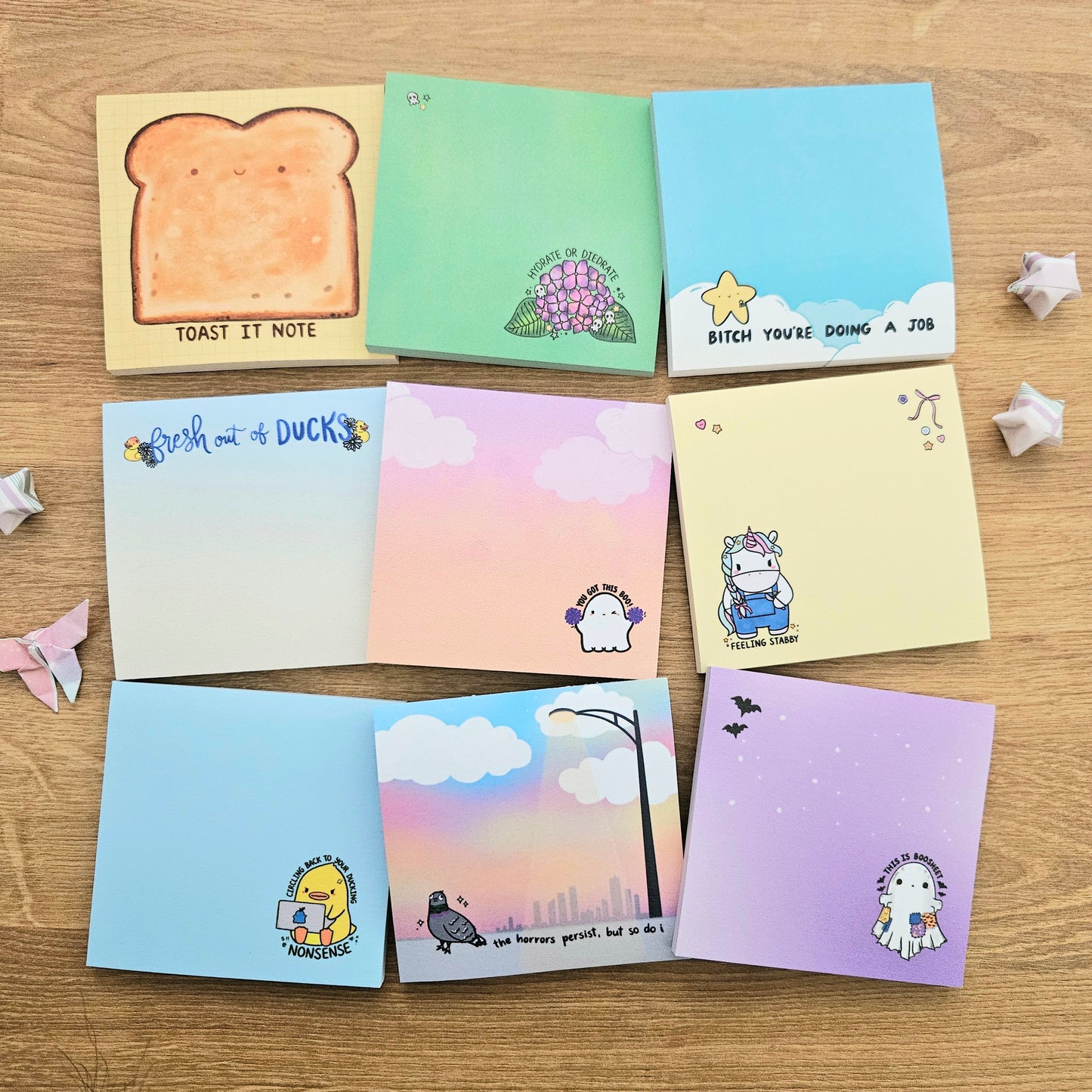 Hydrate or Diedrate Sticky Notes