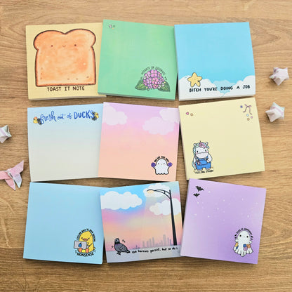 Hydrate or Diedrate Sticky Notes