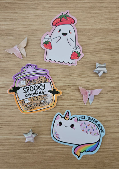 Spooky Cookie Jar Vinyl Sticker (October Order Freebie Sticker)