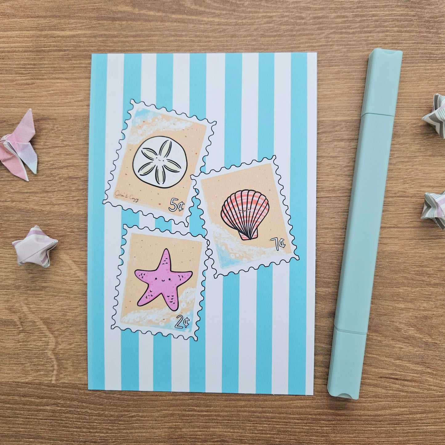 Salt Air Stamps Post Card Art Print(4x6")