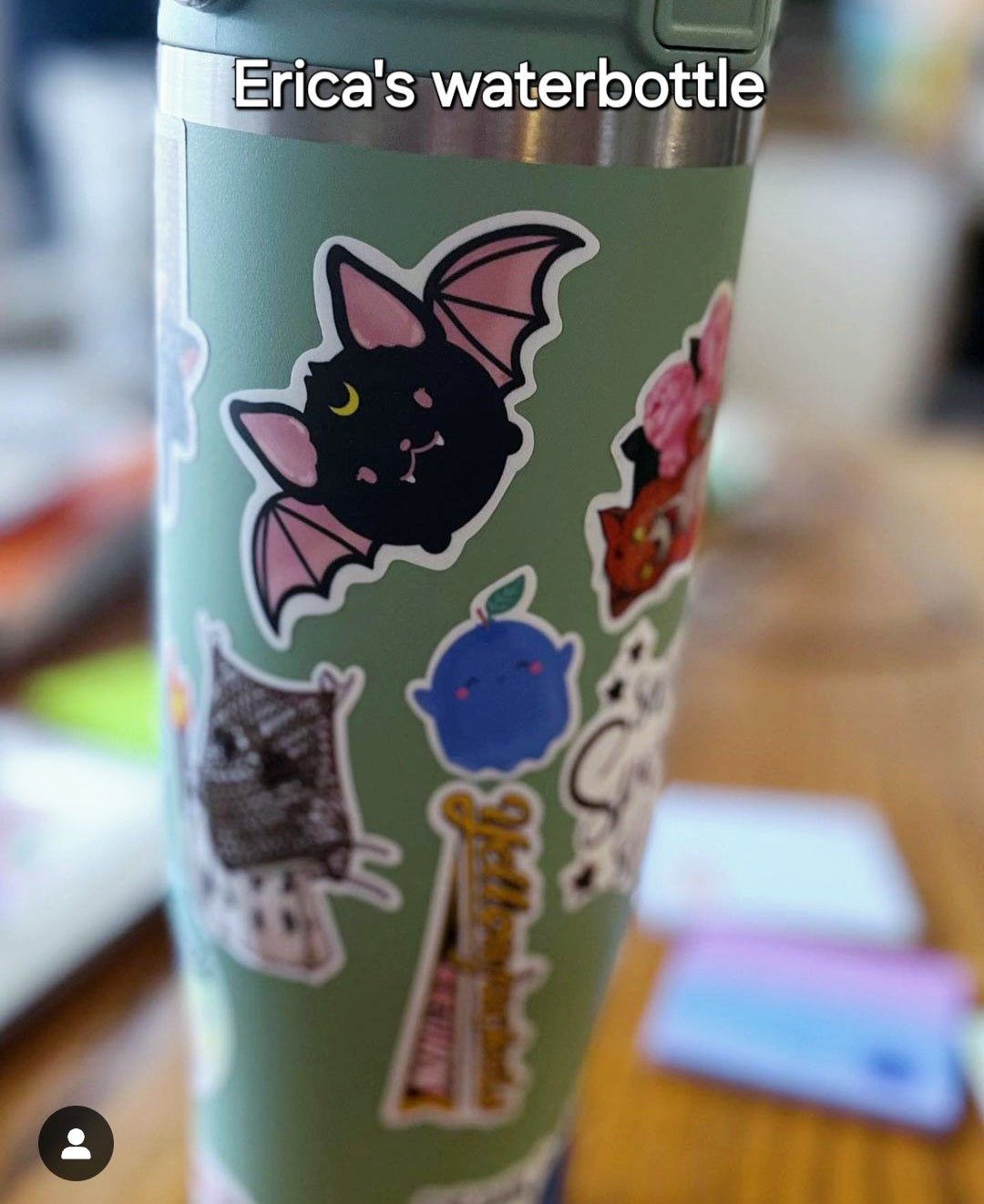 Moon Bat Sticker