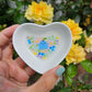 Booberry Hand painted Heart Trinket Tray