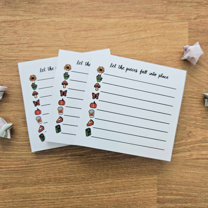 Let the Pieces Fall into Place Sticky Notes