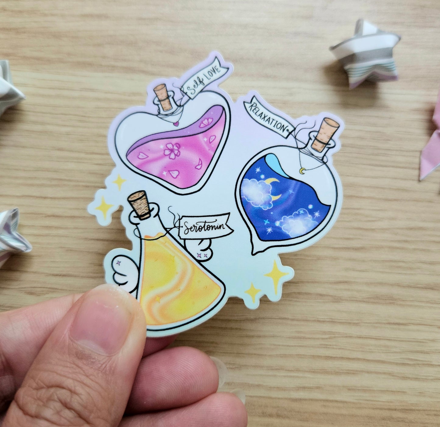 Wellness Potions Glossy Vinyl Sticker