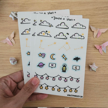 You're a Star Vinyl Sticker Sheet (4x6")