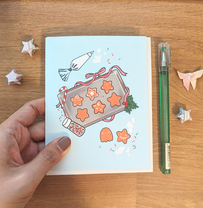 Gingerstar Cookies Blank Greeting Card