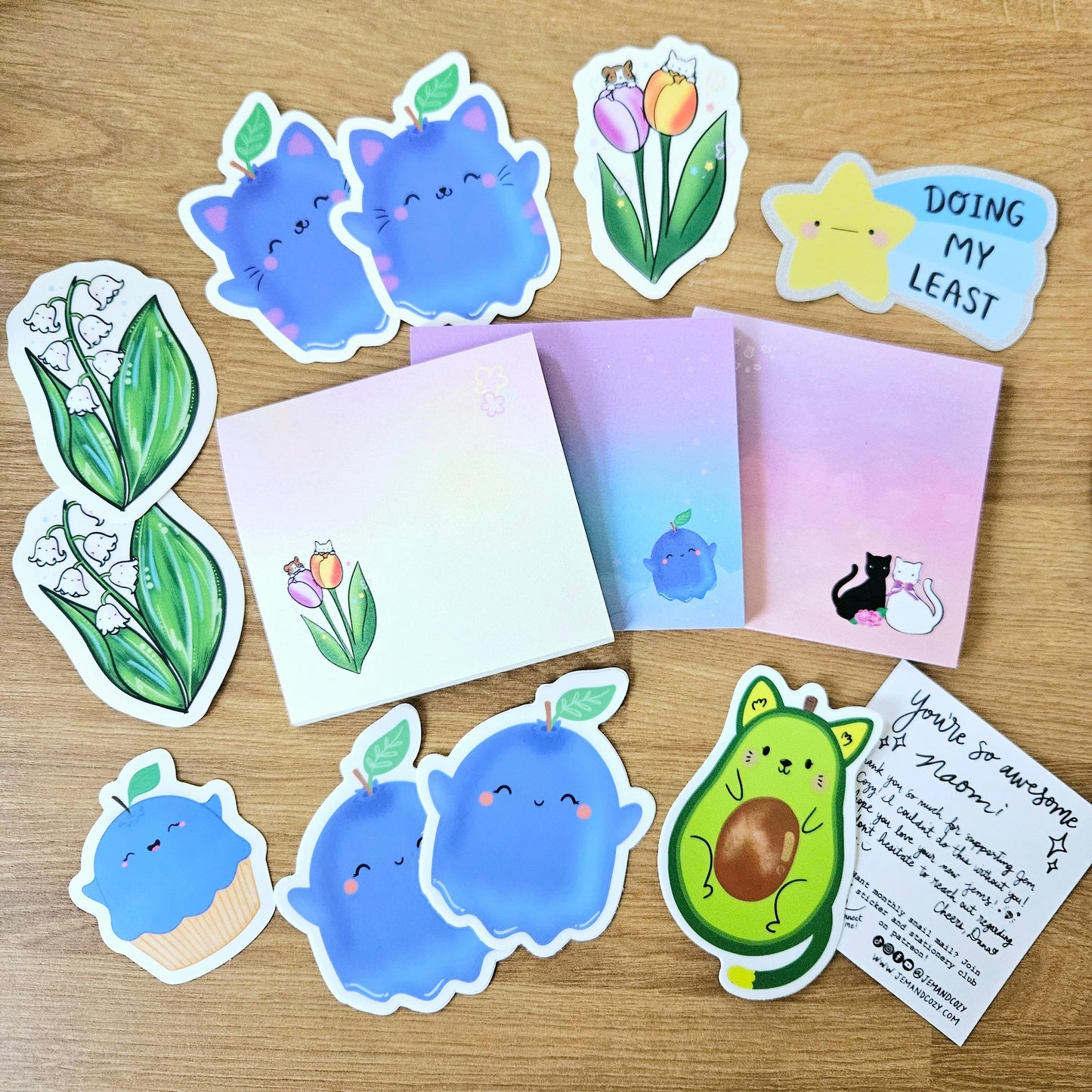 Petal Pals Tulips Sticky Notes