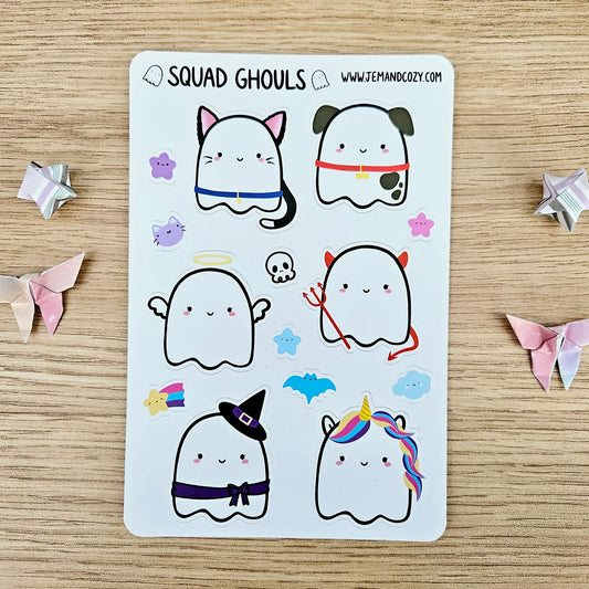 Original Squad Ghouls Sticker Sheet (4x6")