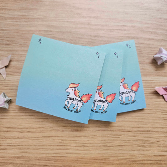 Stable? How About Neigh? Sticky Notes