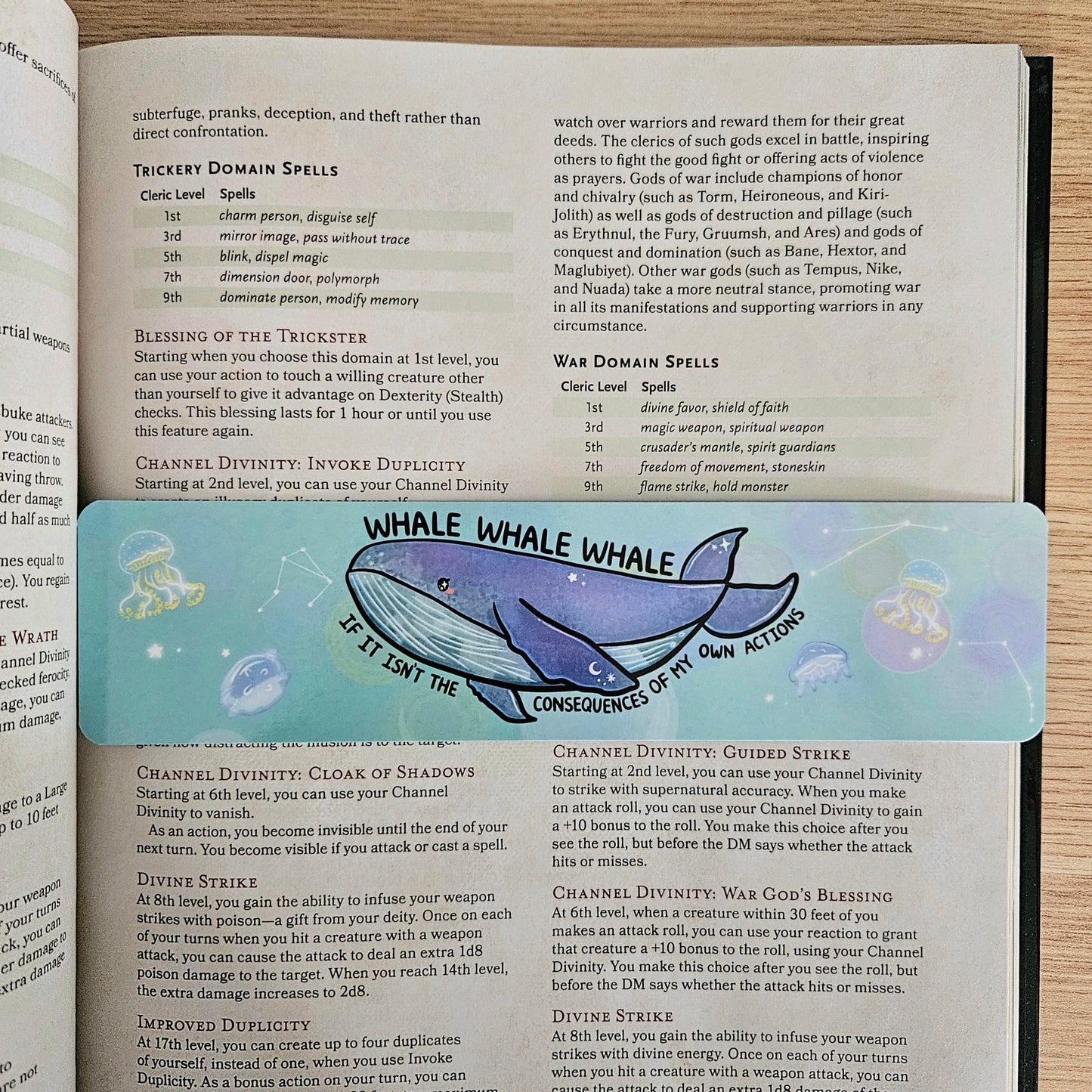 Whale Whale Whale If It Isnt the Consequences of My Own Actions Bookmark